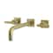 Kingston Brass KS6027CML Wall Mount Tub Faucet, Brushed Brass KS6027CML - alternate 1